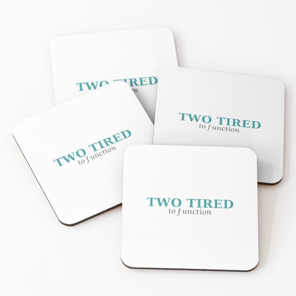 Item preview, Two Tired To Function Funny Cycling Tee designed and sold by 7Four1 Designs.