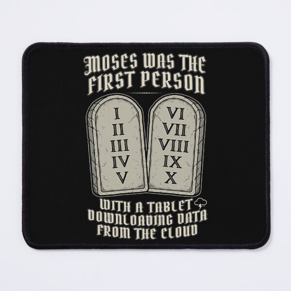 Item preview, Moses First Person With A Tablet Download from Cloud Funny Tech Christian designed and sold by CF_VintageDesign.