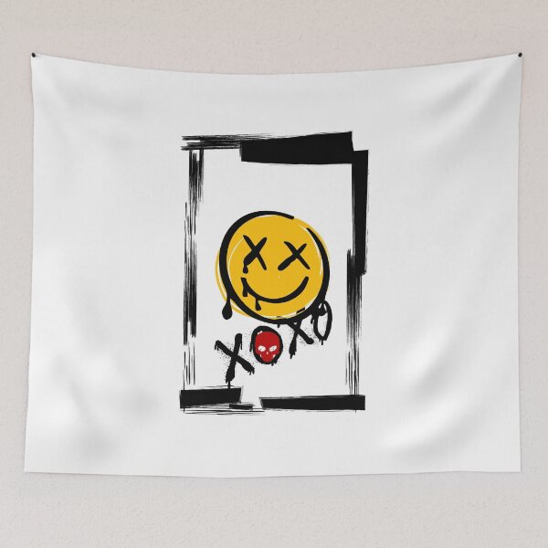 Item preview, Grunge Smiley Skull Alternative Streetwear designed and sold by BasseAlexDes.