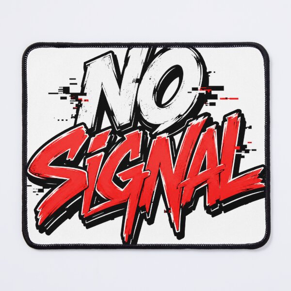 Item preview, No Signal Glitch Typography Street Style Graphic designed and sold by the-dovlat.