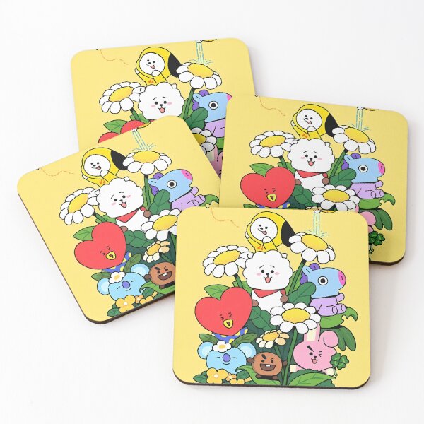 Item preview, Cute Animal Friends Daisy Garden - Kawaii Yellow Spring designed and sold by Billy Morfo™.