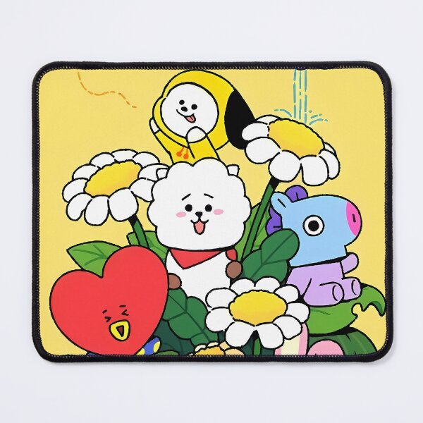 Item preview, Cute Animal Friends Daisy Garden - Kawaii Yellow Spring designed and sold by William Cano.