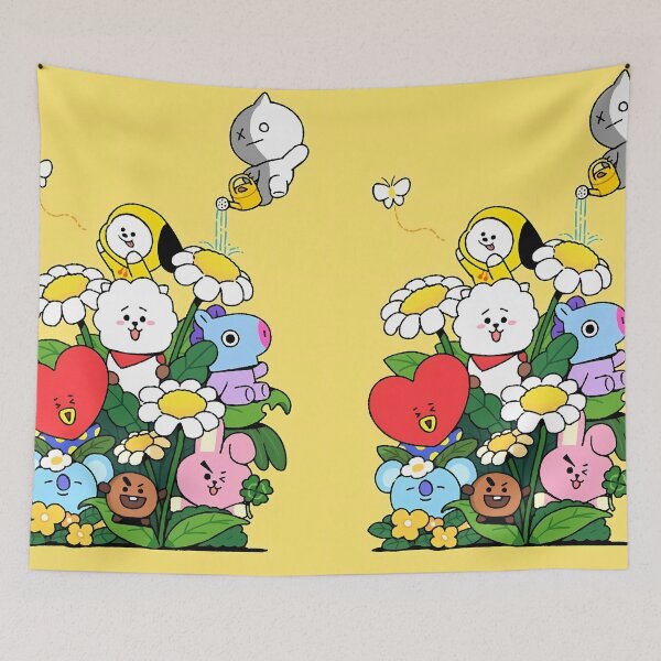 Item preview, Cute Animal Friends Daisy Garden - Kawaii Yellow Spring designed and sold by Billy Morfo™.