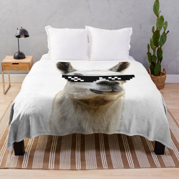 Item preview, Thug Life Llama Deal With It Retro Pixel Sunglasses designed and sold by XIKEXI.