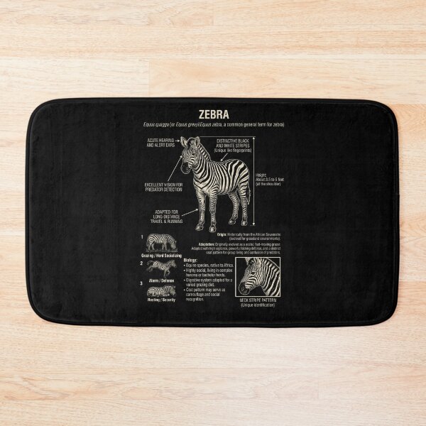 Item preview, Zebra Scientific Anatomy Biology Animal Lover designed and sold by Kimberley King Art  King Art.