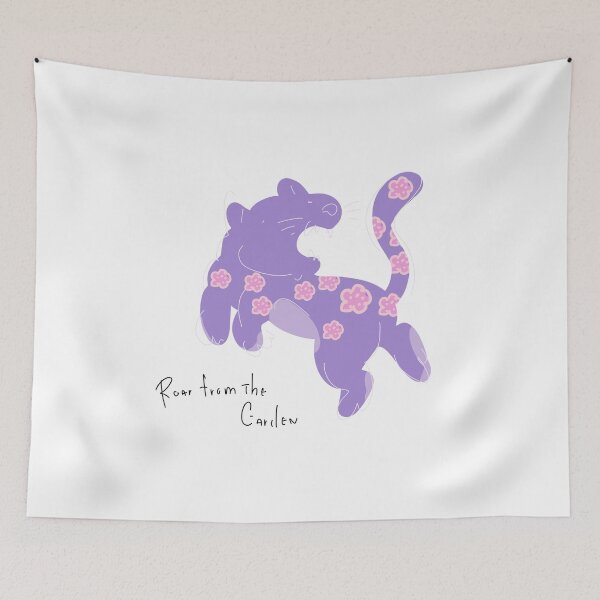Item preview, Roar From The Garden Lavender Violet Panther designed and sold by PeaceTypo.