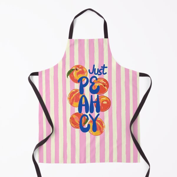 Item preview, Just Peachy Pink Stripes Peach Fruit Design designed and sold by MaiZephyr.