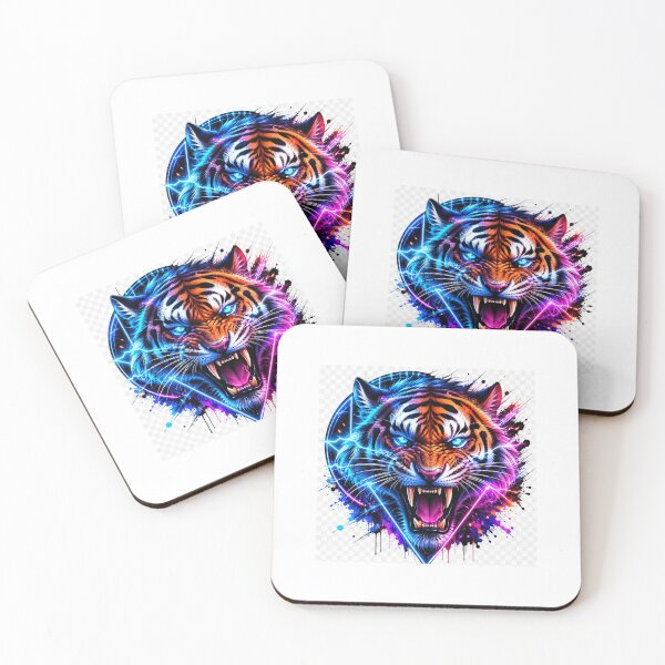 Item preview, Neon Tiger Cyberpunk Streetwear designed and sold by GEN Z ART COLLOECTION.