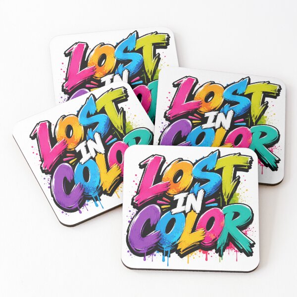 Item preview, Lost In Color Vibrant Graffiti Typography Art designed and sold by the-dovlat.