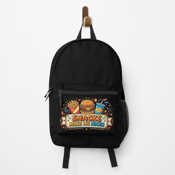 Item preview, Snacks make me nicer food lovers gifts designed and sold by WitPix.