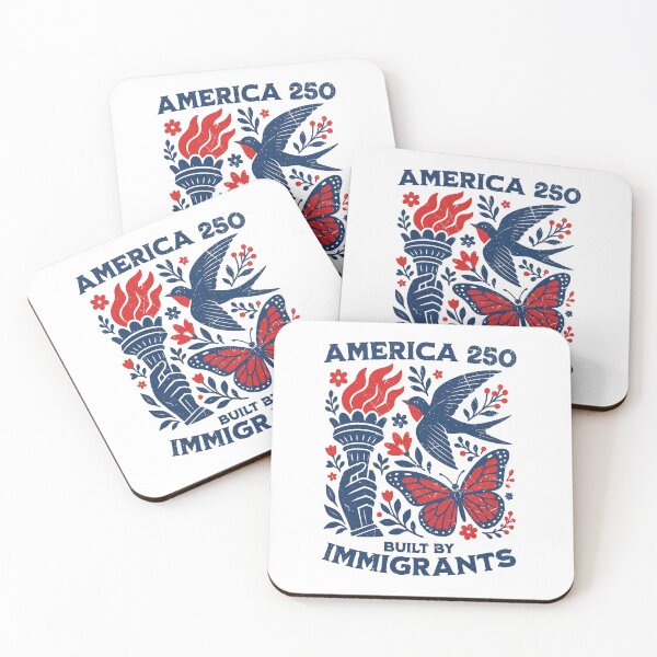 Item preview, America 250 Built By Immigrants designed and sold by DesignForYou79.