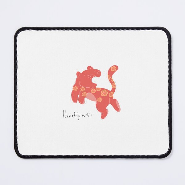Item preview, Gracefully Wild Terracotta Red Big Cat designed and sold by PeaceTypo.
