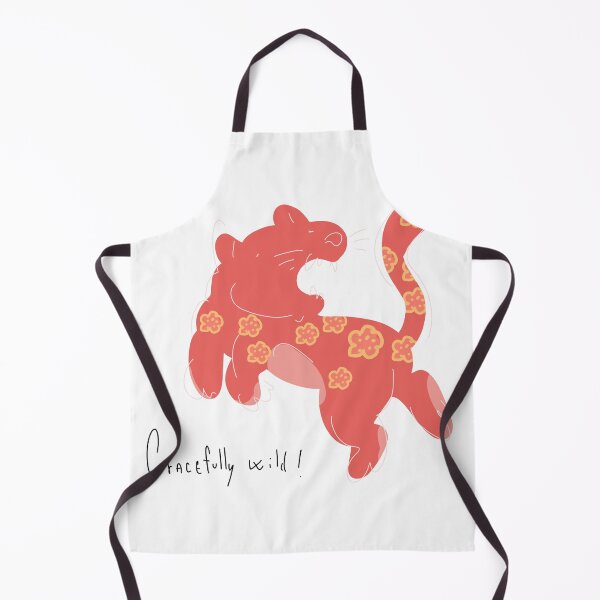 Item preview, Gracefully Wild Terracotta Red Big Cat designed and sold by PeaceTypo.