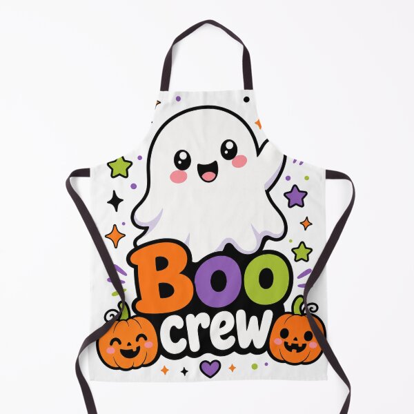 Item preview, Boo Crew Ghost - Cute Spooky Season Halloween Sticker designed and sold by VisualArtsOasis.