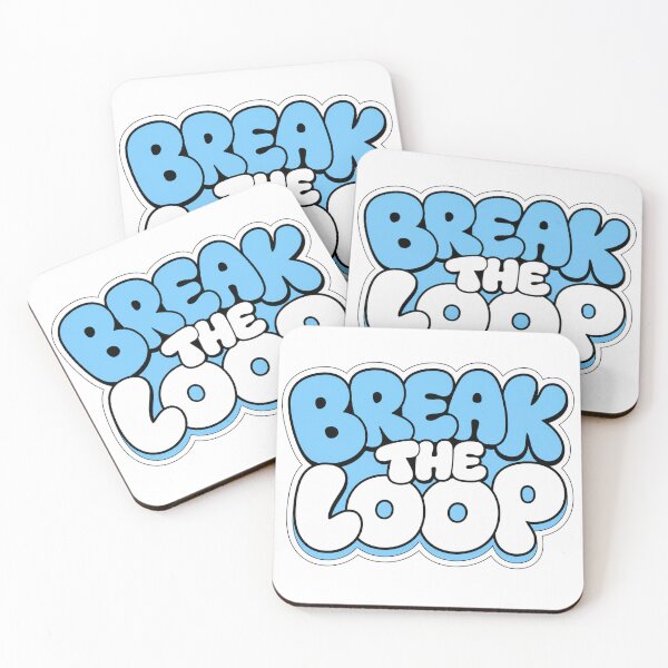 Item preview, Break The Loop Motivational Bubble Typography designed and sold by the-dovlat.