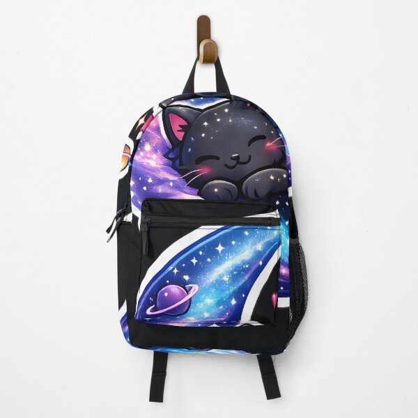 Item preview, Cosmic Cat Sleeping on Galaxy Moon Celestial Space Kitten designed and sold by MCV-Designs.