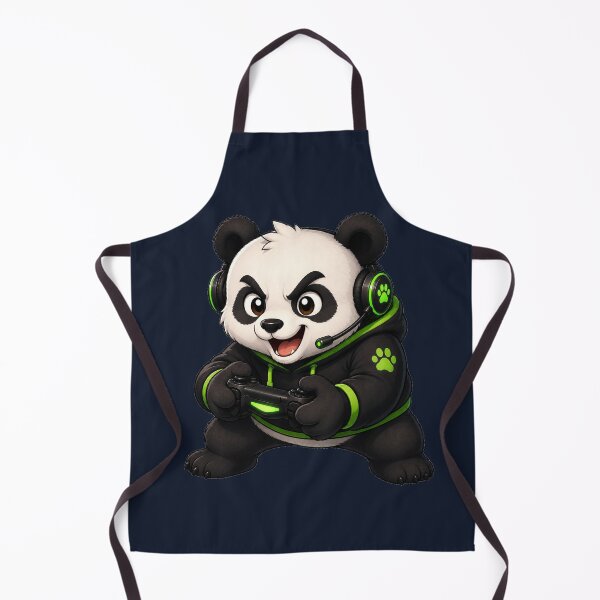 Item preview, Cute Panda Gamer Controller Neon Green Hoodie designed and sold by Seculinator.