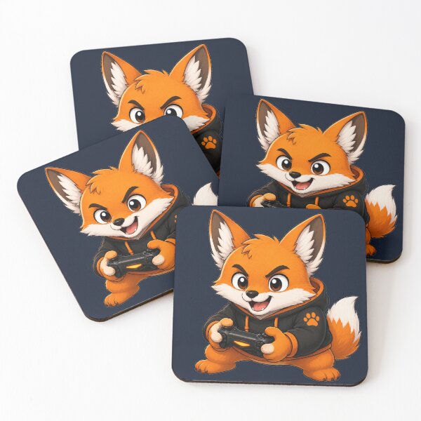 Item preview, Cute Fox Gamer Controller Orange Hoodie Art designed and sold by Seculinator.