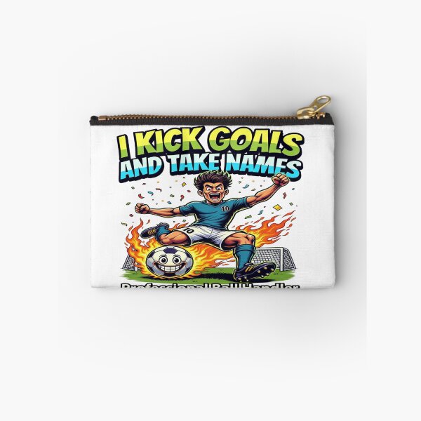 Item preview, I Kick Goals and Take Names – Funny Soccer T-Shirt | Professional Ball Handler Cartoon Football Graphic Tee designed and sold by Sushikidsntod.