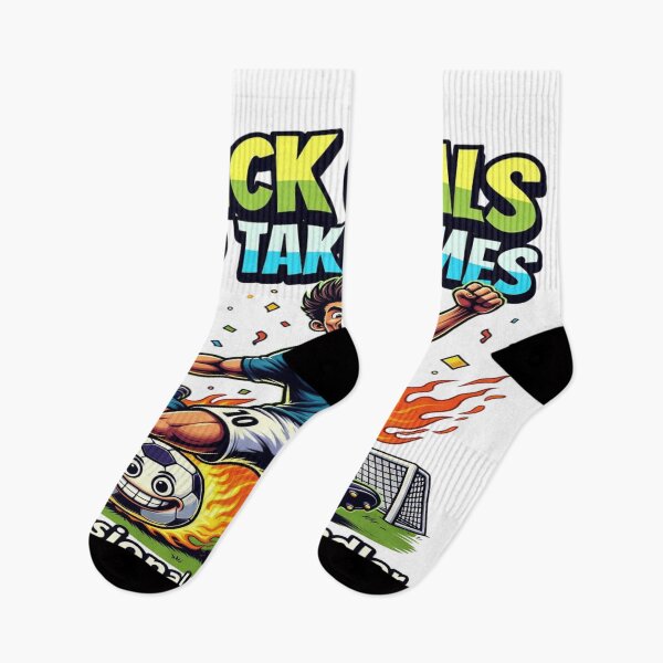 Artikelvorschau, I Kick Goals and Take Names – Funny Soccer T-Shirt | Professional Ball Handler Cartoon Football Graphic Tee entworfen und verkauft von Sushikidsntoddlers.