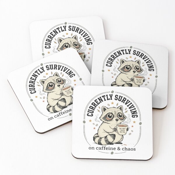 Item preview, Do Not Talk to Me Before Coffee Raccoon designed and sold by MotivaChic.