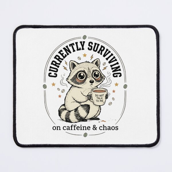 Item preview, Do Not Talk to Me Before Coffee Raccoon designed and sold by MotivaChic.