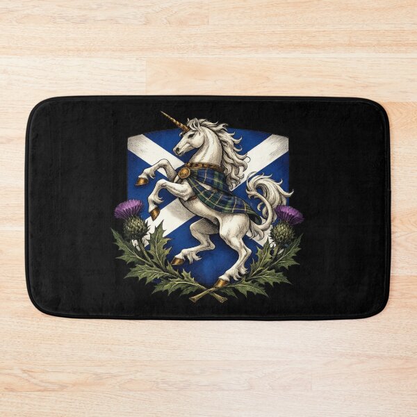 Item preview, Scottish Unicorn Flag Saltire Heritage Thistle Sticker designed and sold by ArcanePrintsxo.