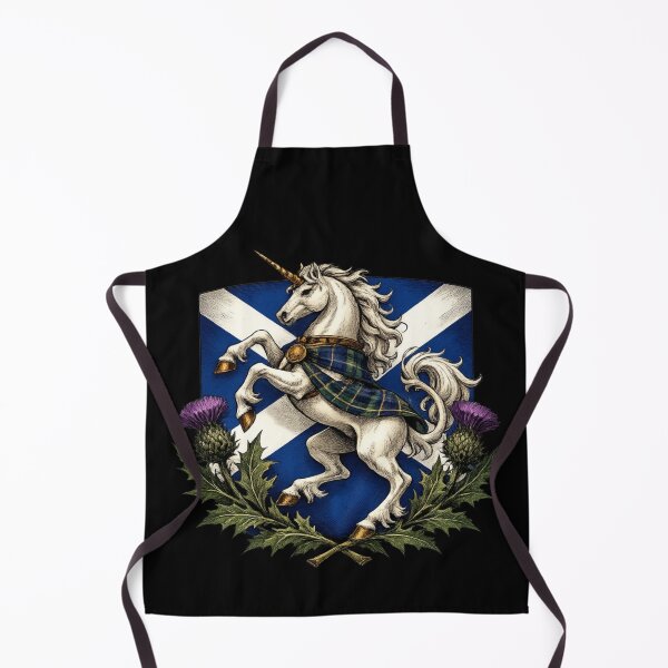 Item preview, Scottish Unicorn Flag Saltire Heritage Thistle Sticker designed and sold by ArcanePrintsxo.