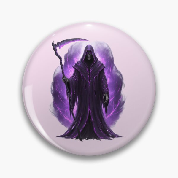 Item preview, Grim Reaper Neon Dark Art - Gothic Purple Death designed and sold by Exquisite Design Studio „Paculówka”.