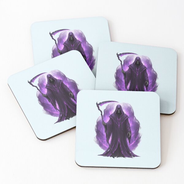 Item preview, Grim Reaper Neon Dark Art - Gothic Purple Death designed and sold by Exquisite Design Studio „Paculówka”.