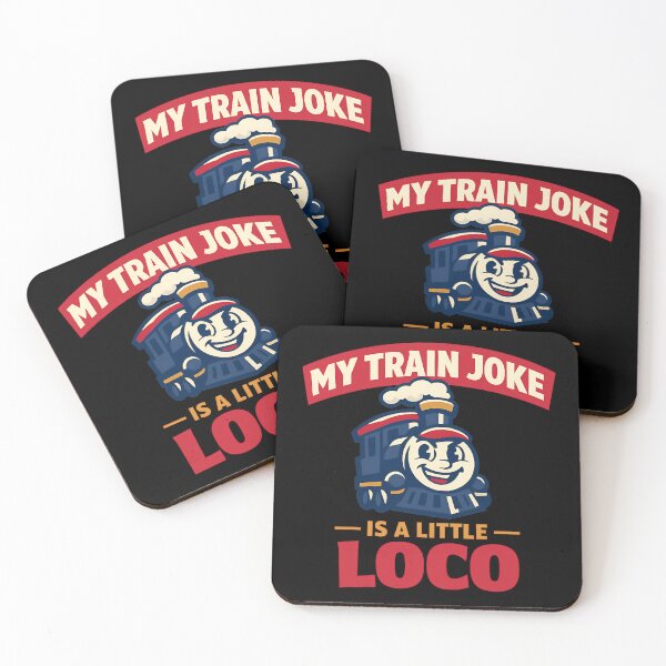 Item preview, My Train Joke Is A Little Loco Funny Locomotive Pun Design designed and sold by TeeTimeTreasure.