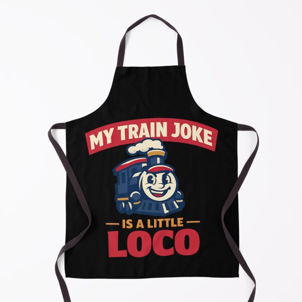 Item preview, My Train Joke Is A Little Loco Funny Locomotive Pun Design designed and sold by TeeTimeTreasure.