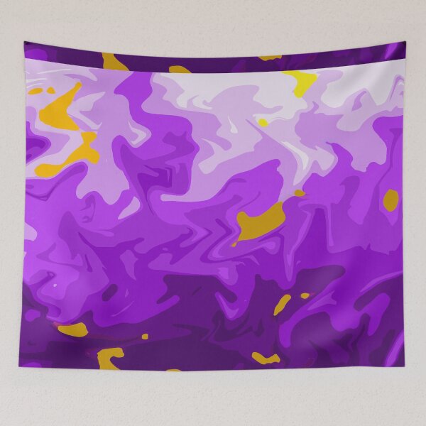 Item preview, Purple Haze — Abstract Fluid Art in Violet, Gold & Lilac | Original Digital Painting designed and sold by MoonHoneybyImani.