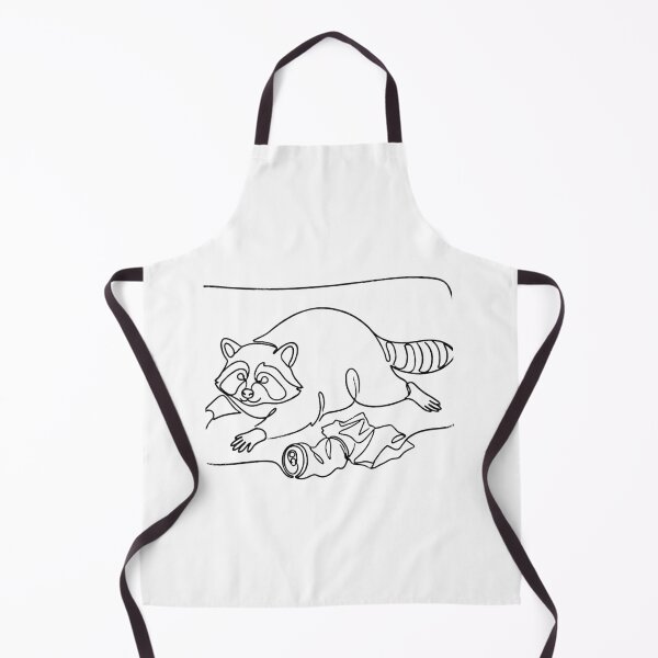 Item preview, Single Line Art Trash Panda Raccoon - Minimalist Raccoon Sploot 80s Retro designed and sold by Clintora.