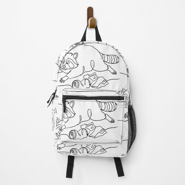 Item preview, Single Line Art Trash Panda Raccoon - Minimalist Raccoon Sploot 80s Retro designed and sold by Clintora.