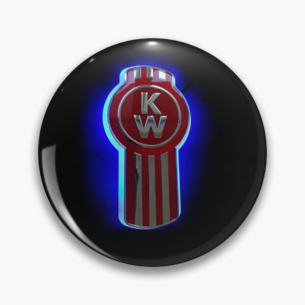 Item preview, Glowing Blue Neon Kenworth Truck Emblem Logo designed and sold by vincenttamelas.