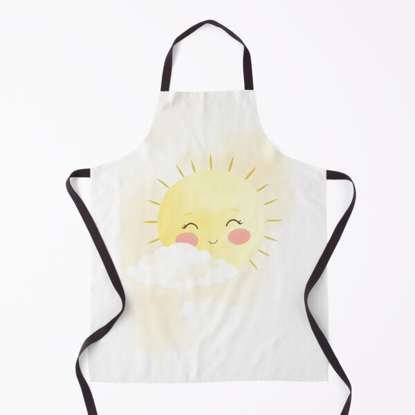 Item preview, Cute Watercolor Sun and Cloud Nursery Print designed and sold by Vida e Arte.
