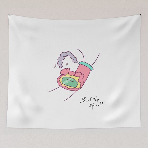 Item preview, Surf The Spiral Whimsical Tech Art designed and sold by PeaceTypo.