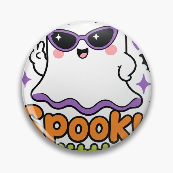 Item preview, Spooky Little Baddie Ghost - Cute Spooky Season Halloween Sticker designed and sold by VisualArtsOasis.
