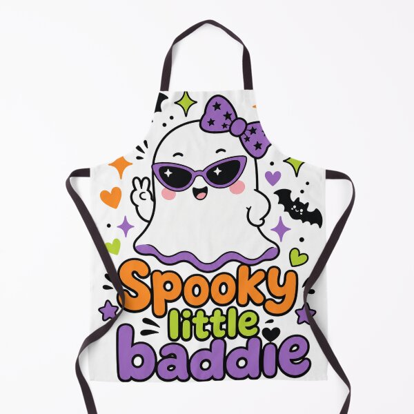 Item preview, Spooky Little Baddie Ghost - Cute Spooky Season Halloween Sticker designed and sold by VisualArtsOasis.