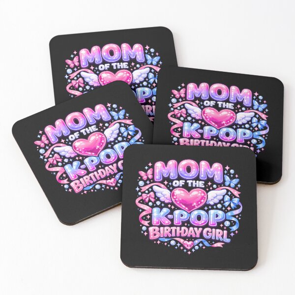 Item preview, Mom Of The K Pop Birthday Girl Y2K Heart designed and sold by LunaMagicStudio.