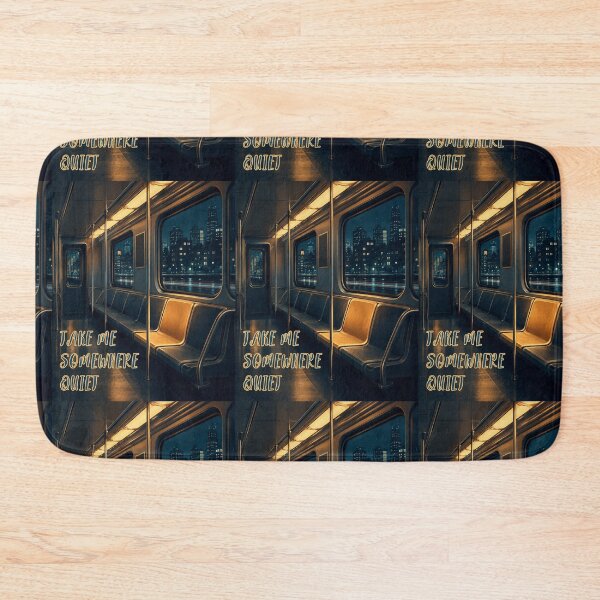 Item preview, Take Me Somewhere Quiet – Urban Solitude Subway Design designed and sold by QuietlyBecoming.