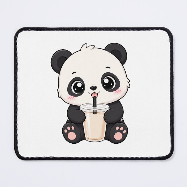 Item preview, Cute Panda Bear Drinking Bubble Boba Tea designed and sold by Seculinator.