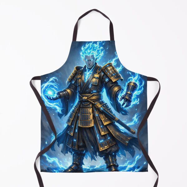 Item preview, Samurai Elemental Blue – Mystic Warrior Digital Art designed and sold by Neo Tokio.
