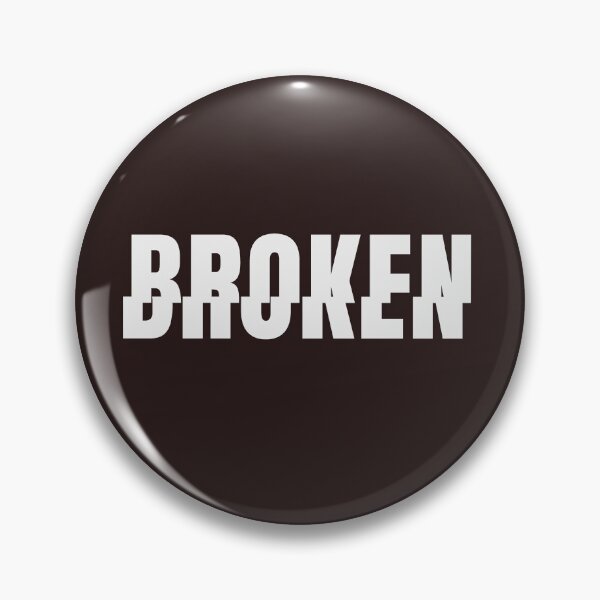 Artikelvorschau, BROKEN – Fractured Typography Design entworfen und verkauft von HeartAndArtShop.