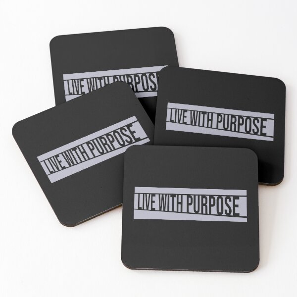 Item preview, Live With Purpose Bold Motivational Mindset Quote designed and sold by shirt-o-mat.