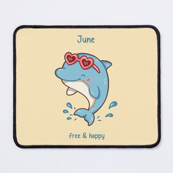 Item preview, June Dolphin – Free & Happy designed and sold by TheRightNotes.