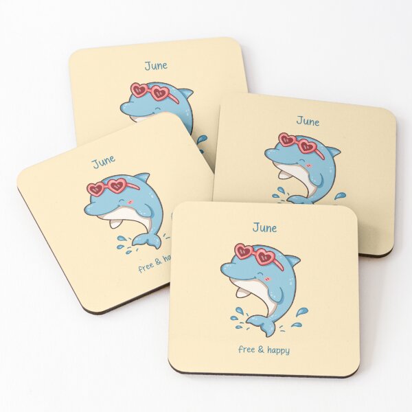 Item preview, June Dolphin – Free & Happy designed and sold by TheRightNotes.