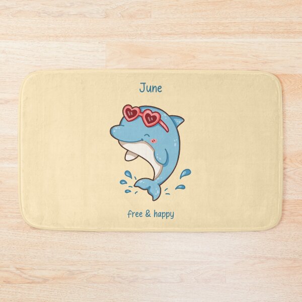 Item preview, June Dolphin – Free & Happy designed and sold by TheRightNotes.