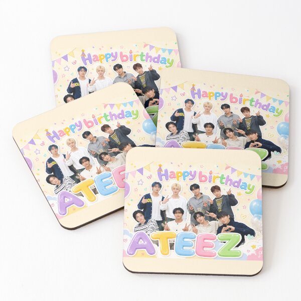 Item preview, Happy BIRTHDAY ATEEZ KPOP designed and sold by jaofnn.
